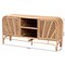 Bali & Pari Carabella Bohemian Natural Rattan 2-Door Storage Cabinet 244-13707-ZORO - alternate 2